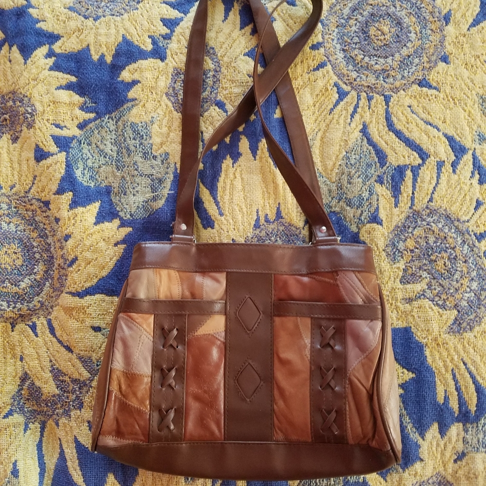 Patchwork Leather Purse - image 1